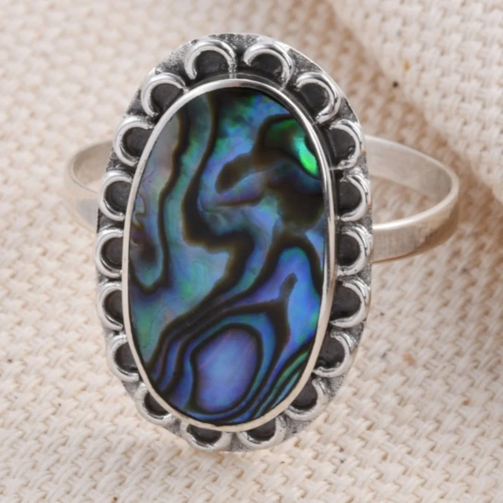 Abalone Shell Ring - Picture 2 of 8